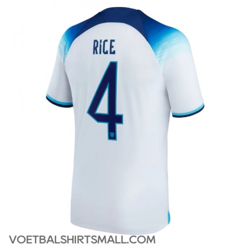 Engeland Declan Rice #4 Voetbalkleding Thuisshirt WK 2022 Korte Mouwen